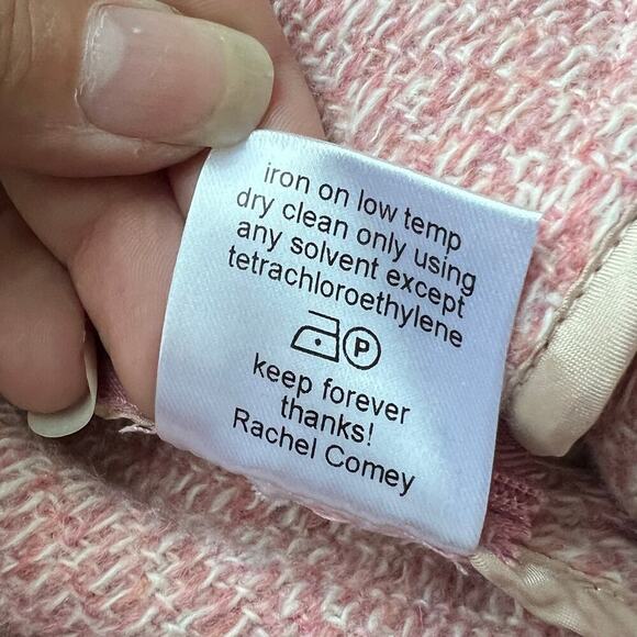 Rachel Comey Bell Short in Light Pink Tweed Chevron Size 6 - Picture 10 of 10